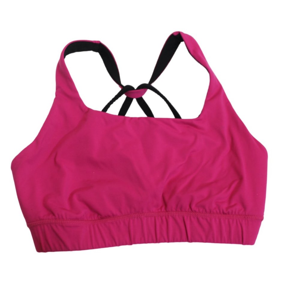 Hot Pink and Black Roka sports bra size Medium - Picture 3 of 7